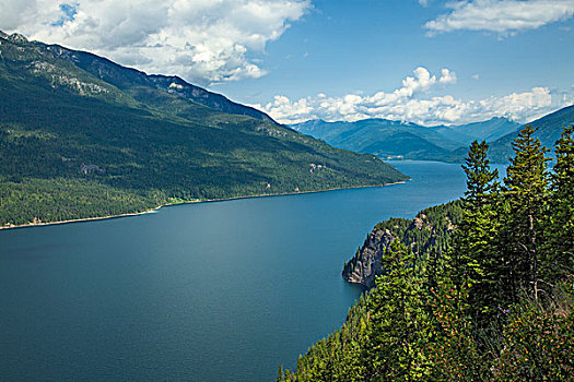 湖,山谷,西部,库特尼,不列颠哥伦比亚省,加拿大
