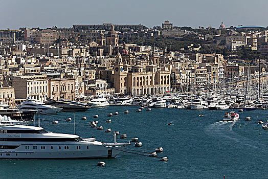 城市,码头,船坞,溪流,三个,马耳他,欧洲