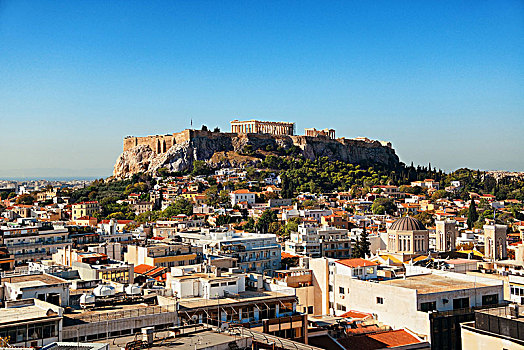雅典,天际线,屋顶