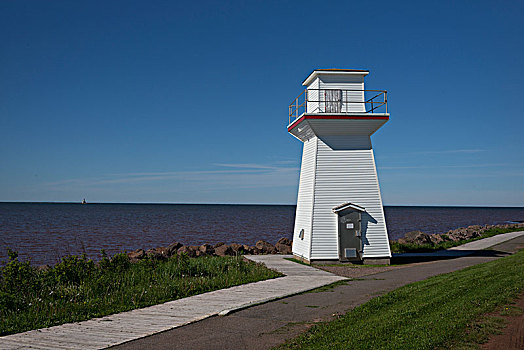 灯塔,海岸,爱德华王子岛,加拿大