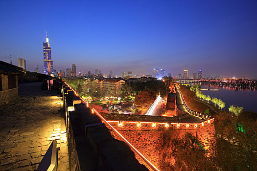 南京台城夜景