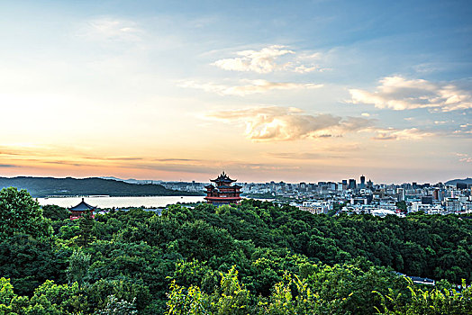 杭州西湖吴山风景区