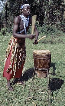 鼓手,白天,卢旺达,舞者,局部,皇家,今日,几个,群体,表演,韵律,移动,印象深刻,打鼓