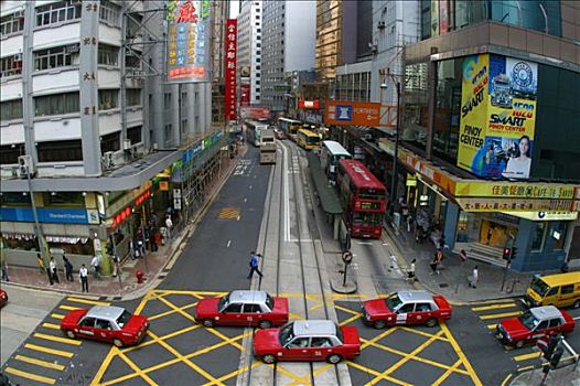 仰视,高层建筑,香港