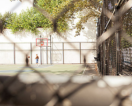 篮球,城市,球场
