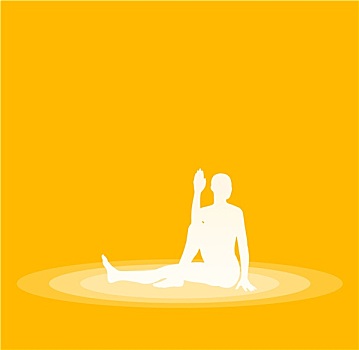 瑜伽姿势,象征,黄色
