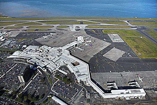奥克兰,机场,国际,航站楼,港口,北岛,新西兰