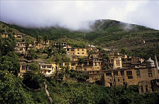 山村,高度,北方,伊朗