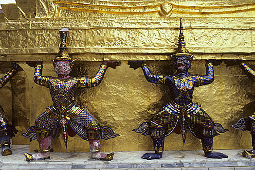 泰国,曼谷,大皇宫,魔鬼