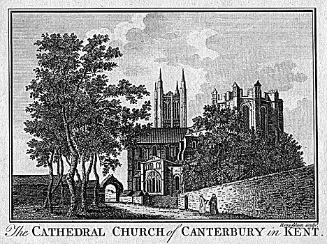 大教堂,教堂,坎特伯雷,18世纪