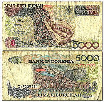 历史,货币,正面,背影,印度尼西亚