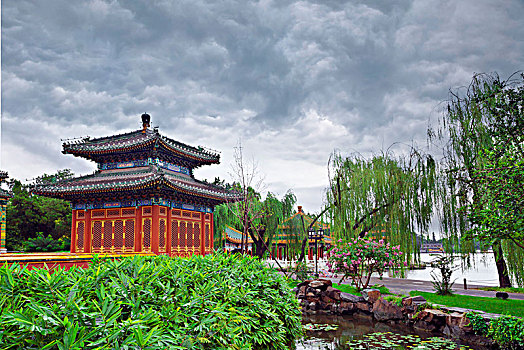 北京北海公园小西天景区