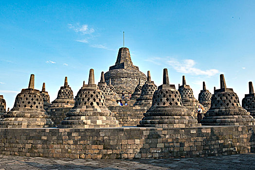 寺庙,浮罗佛屠,佛塔,日惹,爪哇,印度尼西亚,亚洲
