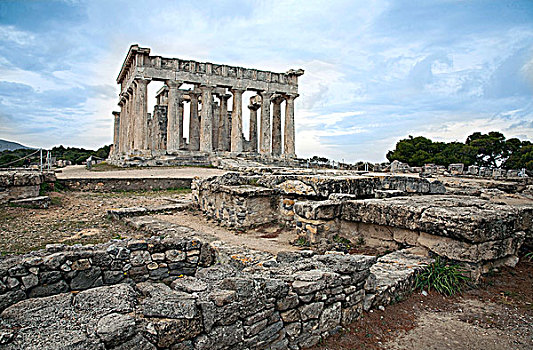 寺庙,埃伊那岛,希腊