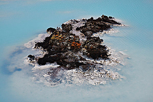 火山岩,石头,蓝色泻湖