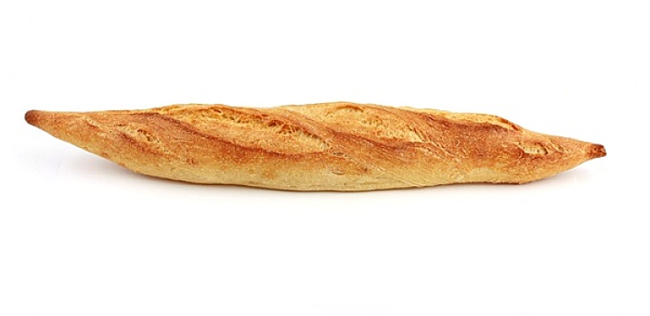传统,法式面包,法棍面包,隔绝,白色背景