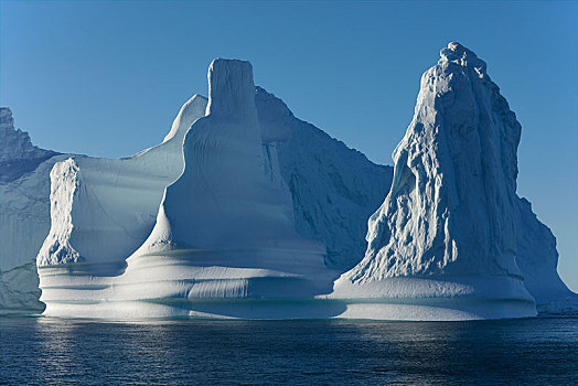 冰山,峡湾,格陵兰,北美
