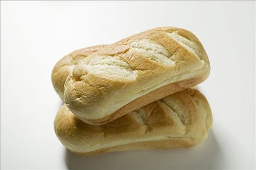 三个,脆皮,白色,面包
