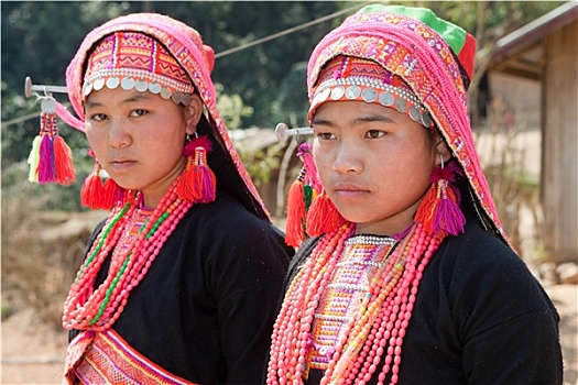 阿卡族,女人,老挝