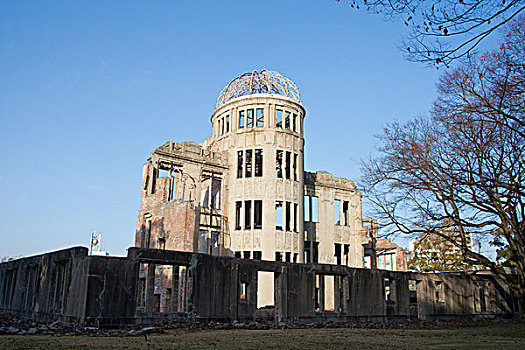 广岛和平纪念馆,原爆圆顶,广岛,日本,亚洲