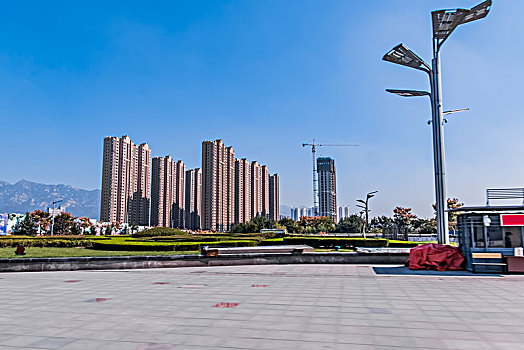 山东省泰安市都市建筑景观