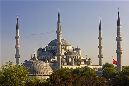 蓝色清真寺,苏丹艾哈迈德清真寺,清真寺,伊斯坦布尔,土耳其