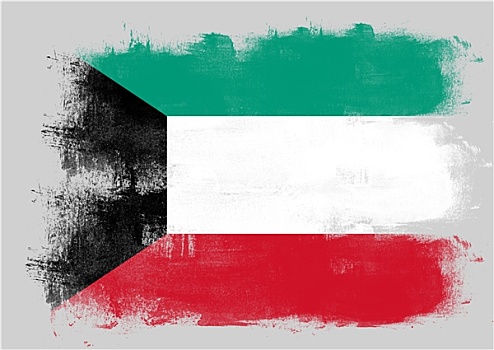旗帜,科威特,涂绘,画刷