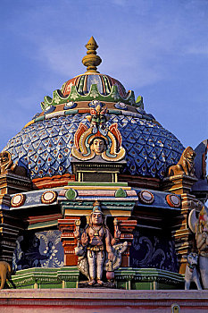 印度,钦奈,庙宇,印度人,圆顶