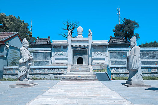 北京石景山慈悲庵田义墓石刻文物园