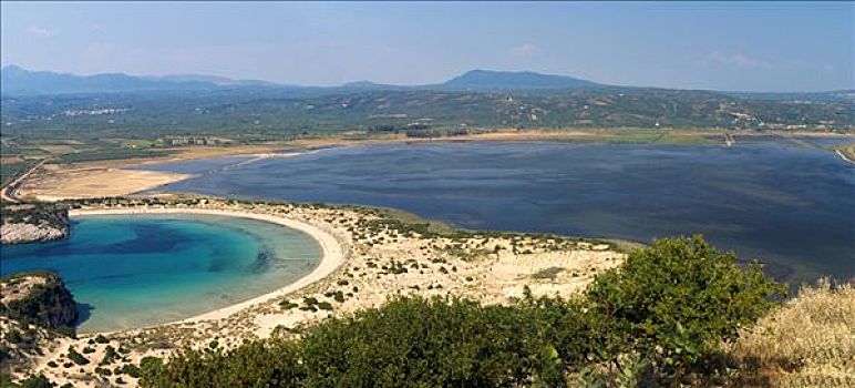 湾,泻湖,伯罗奔尼撒半岛,希腊