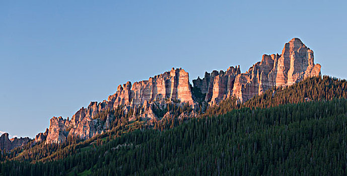 岩石,尖顶,山,圣胡安山,科罗拉多,美国