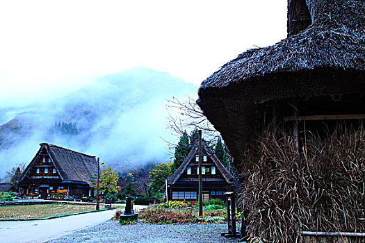 五箇山,房子,乡村