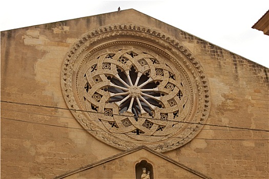 圆花窗,教堂,特拉帕尼