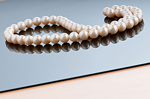 珍珠项链,时髦,概念