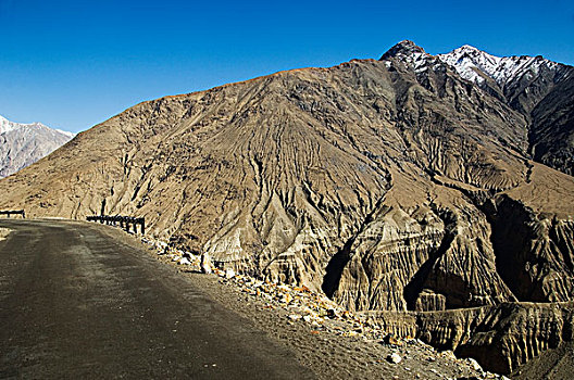 道路,通过,山,查谟-克什米尔邦,印度