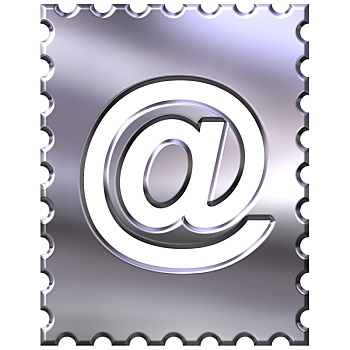 银,电子邮件,象征