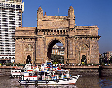 入口,印度,孟买,马哈拉施特拉邦,伊斯兰,风格,建筑,16世纪