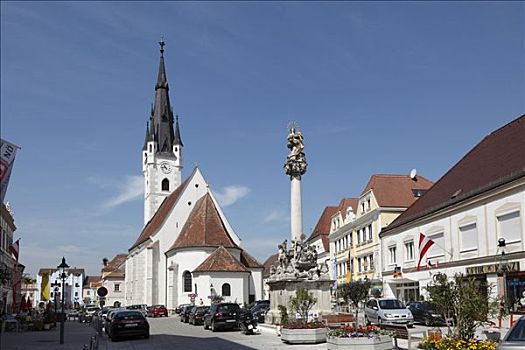 教区教堂,市中心,下奥地利州,奥地利,欧洲