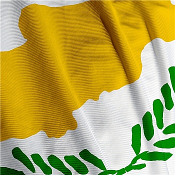 塞浦路斯,旗帜,特写