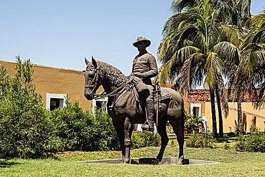非洲,莫桑比克,马普托,雕塑,葡萄牙,骑马,老,堡垒