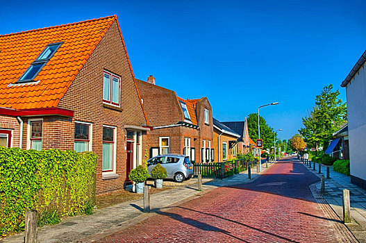 特色,荷兰,家庭,房子,现代建筑