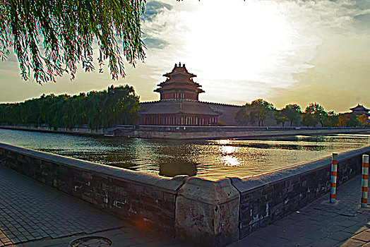 北京故宫角楼风景