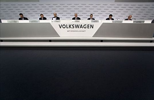 成员,会议,管理,大众汽车,新闻发布会,2009年,沃尔夫斯堡,下萨克森,德国,欧洲