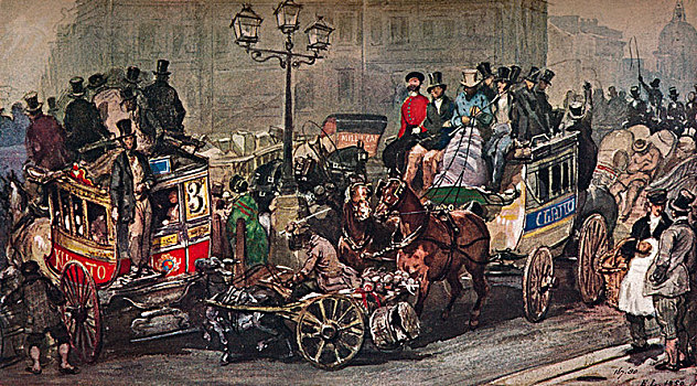 交通,麻烦,19世纪,艺术家,尤金