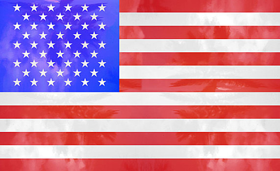 旗帜,美国,插画