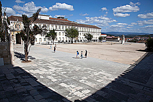 老,院落,大学,可因布拉,葡萄牙,2009年