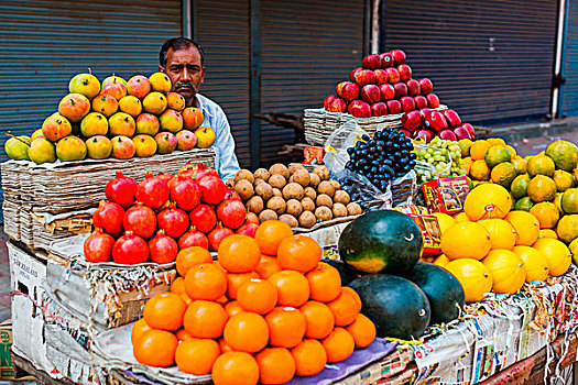 印度,德里,街边市场,老城