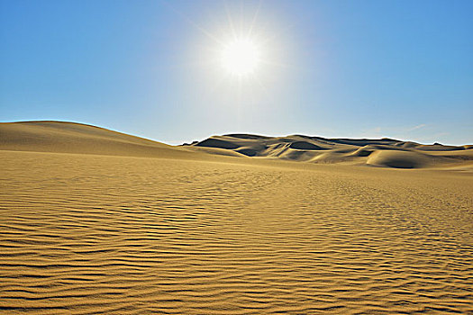 荒漠景观,太阳,利比亚沙漠,撒哈拉沙漠,埃及,非洲