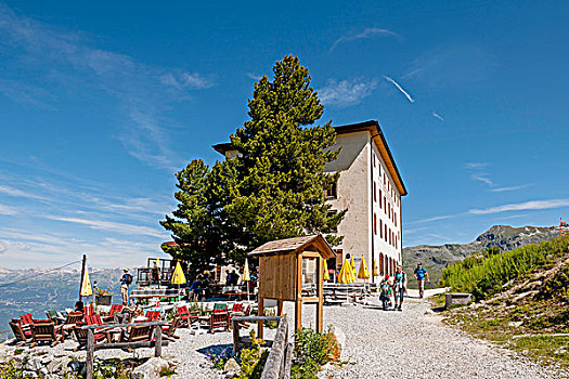 山区木屋,风景,瓦莱,瑞士