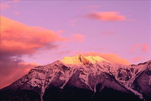 山脉,湖,省立公园,不列颠哥伦比亚省,加拿大